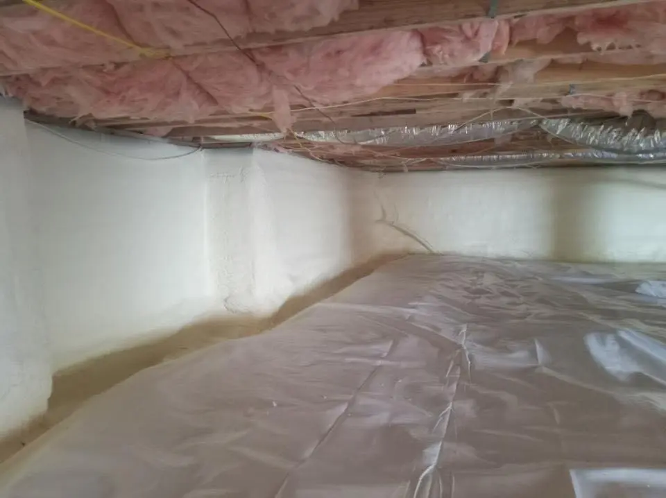 Crawl space encapsulation with closed-cell spray foam for Spray Foam Roofing in Berkeley
